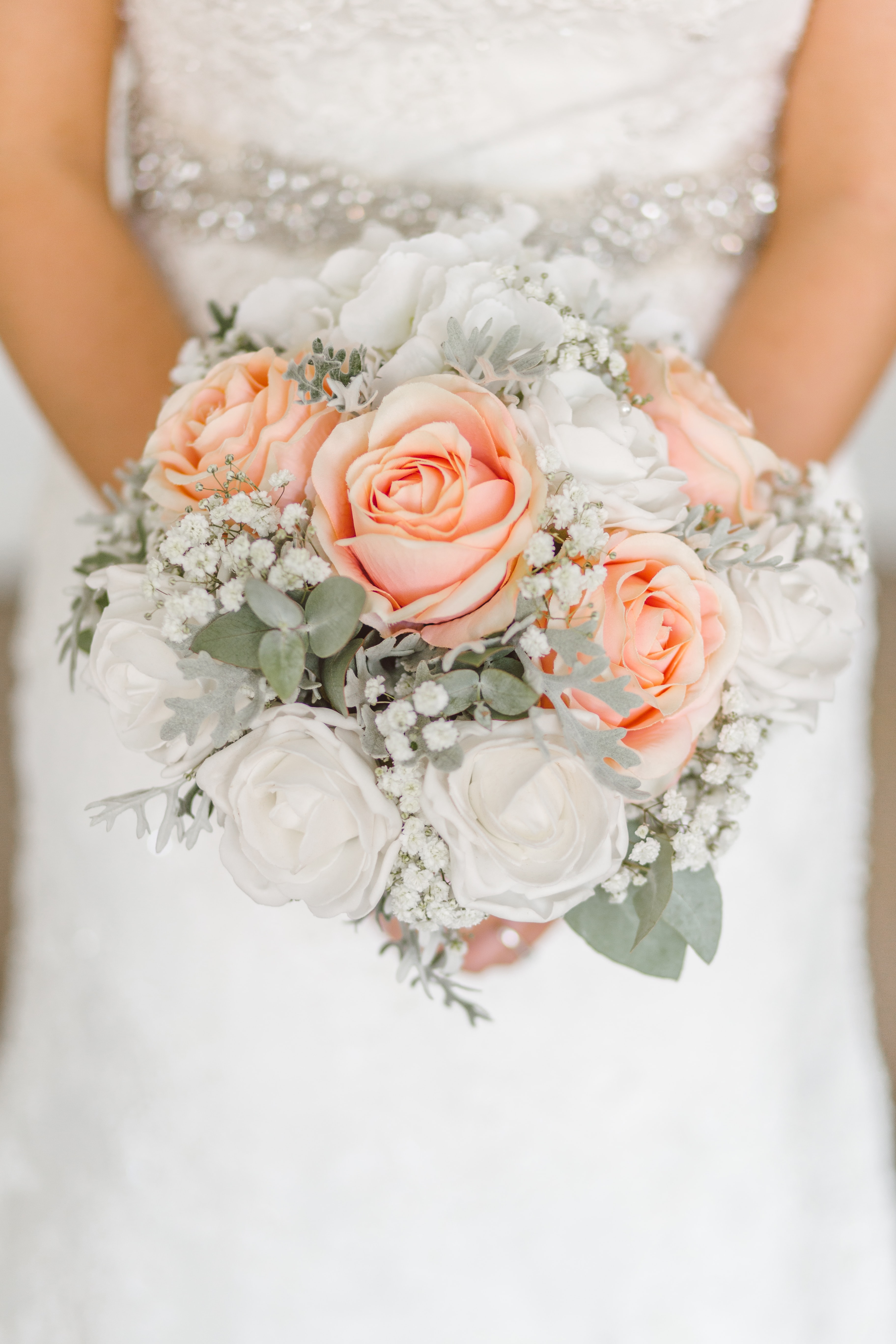 bride with bouquet